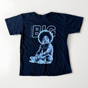 Biggie Smalls T Shirt Adult Small Black 100% Cotton Notorious B.I.G. Baby